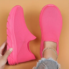 Mesh Slip On Breathable Running Shoes Soft Comfortable Outdoor Sneakers