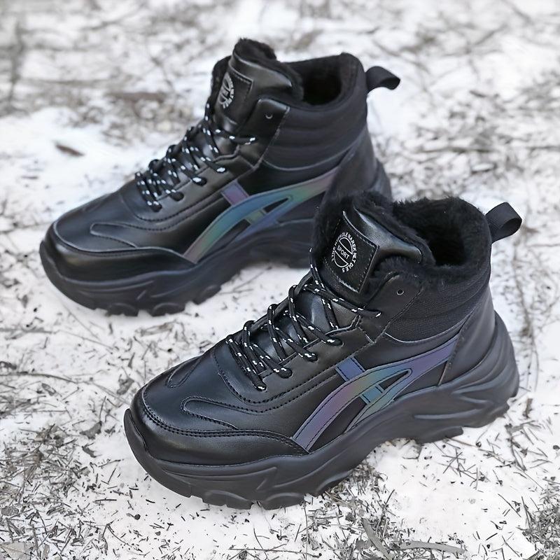 Chunky Non-Slip Womens Sneakers Warm Shoes