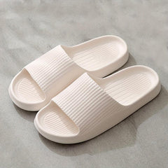 Men's Non Slip Slides Open Toe Slippers for Indoor Outdoor Beach Shower
