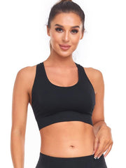 Mesh Breathable Sports Bra High Impact Sexy Tank Top