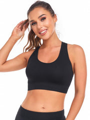 Mesh Breathable Sports Bra High Impact Sexy Tank Top