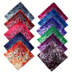 11pcs Unisex Cotton Bandanas for Outdoor Running Cycling Hiking - Headband