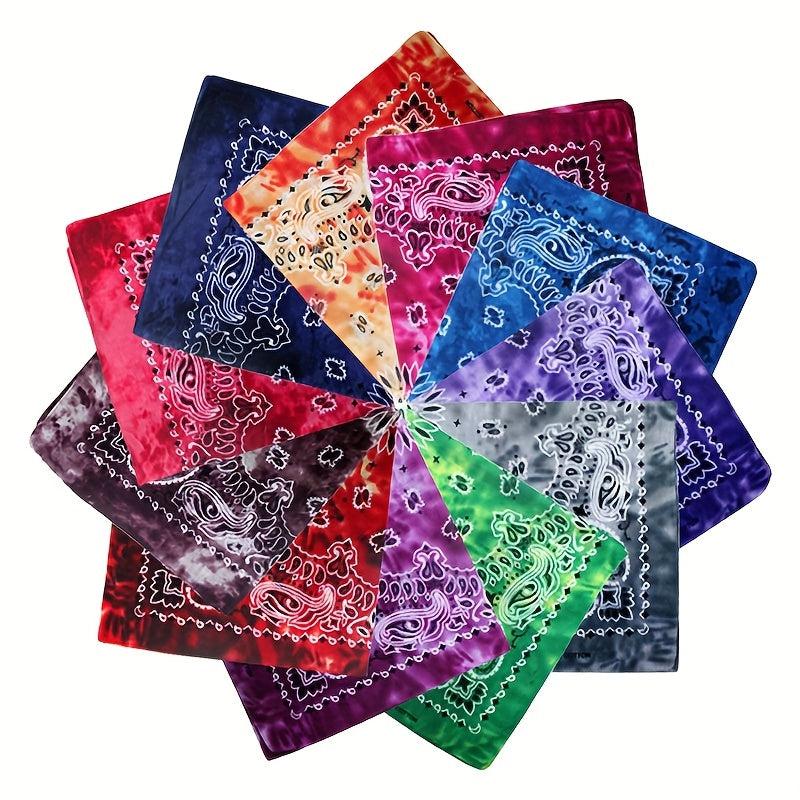 11pcs Unisex Cotton Bandanas for Outdoor Running Cycling Hiking - Headband