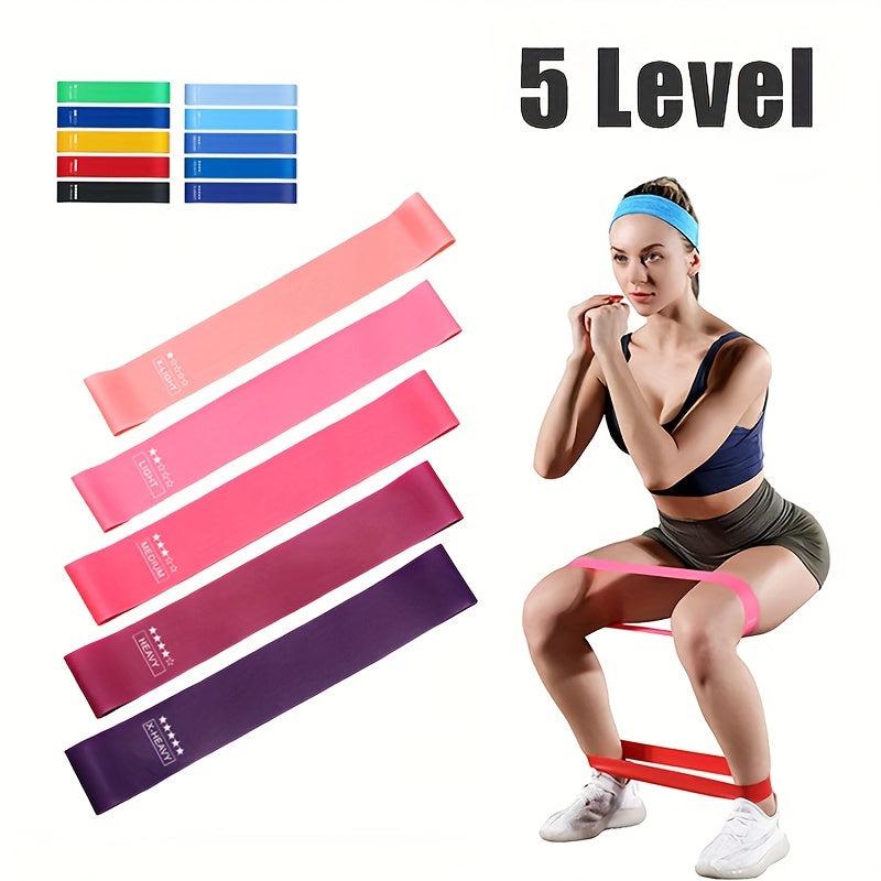 5pcs Elastic Band Resistance Yoga Set