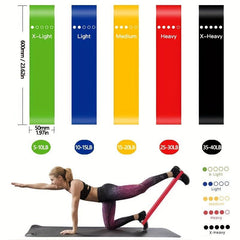 5pcs Elastic Band Resistance Yoga Set