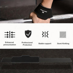 Non Slip Deadlift Wrist Straps for Enhanced Grip and Support