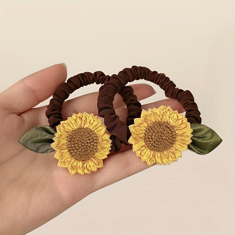 Sunflowers Hair Tie Hair Bands Scrunchies Hair Accessories
