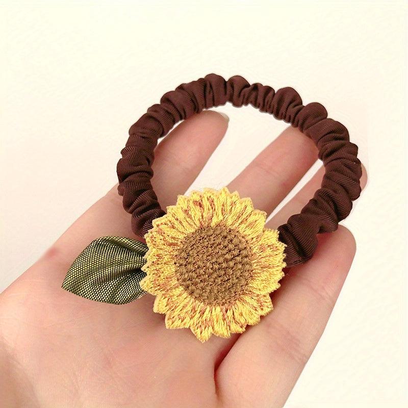 Sunflowers Hair Tie Hair Bands Scrunchies Hair Accessories