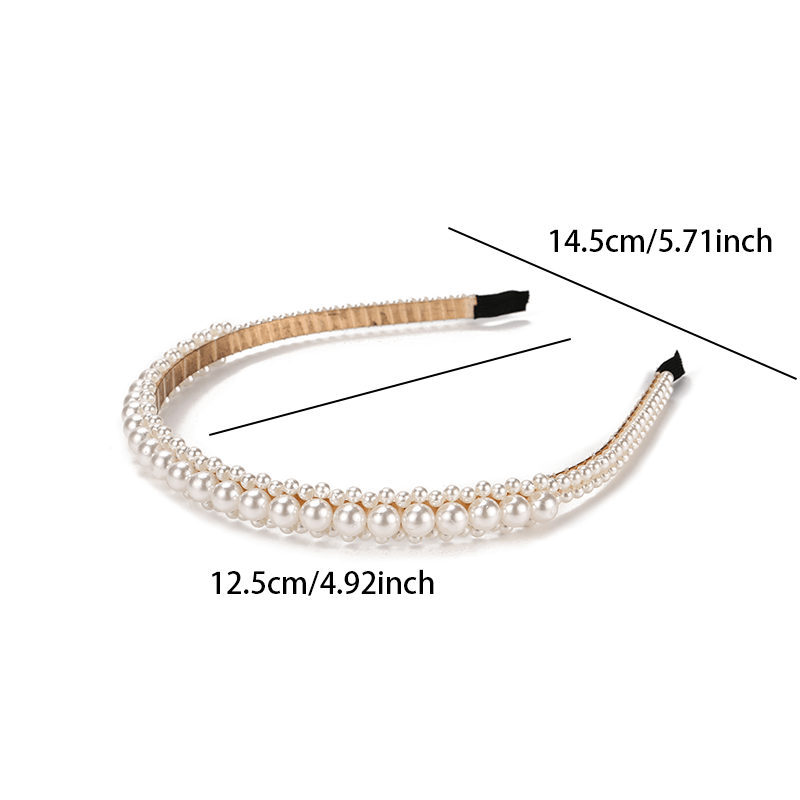 Pearl Hairband Non Slip Head Hoop Decorative Hair Accessories For Women Girls