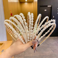 Pearl Hairband Non Slip Head Hoop Decorative Hair Accessories For Women Girls