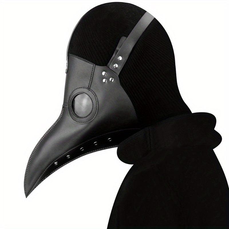 Halloween Cosplay Mask PU Leather Bird Beak Mask Party Prop