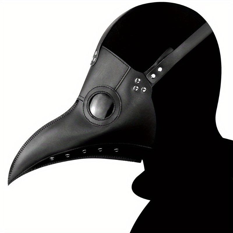 Halloween Cosplay Mask PU Leather Bird Beak Mask Party Prop