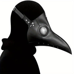 Halloween Cosplay Mask PU Leather Bird Beak Mask Party Prop
