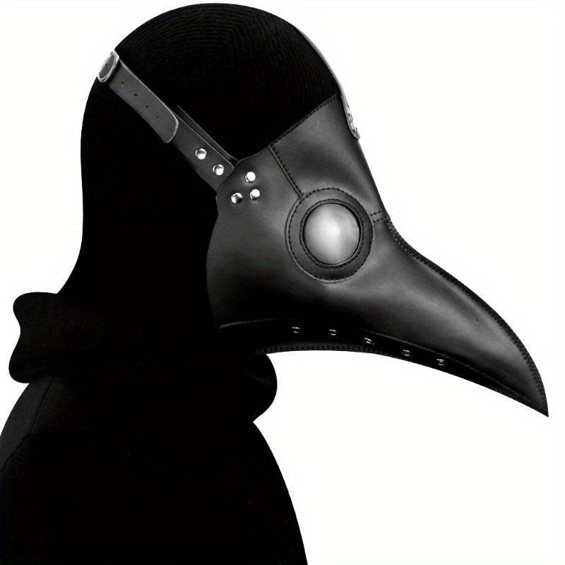 Halloween Cosplay Mask PU Leather Bird Beak Mask Party Prop