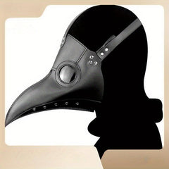 Halloween Cosplay Mask PU Leather Bird Beak Mask Party Prop