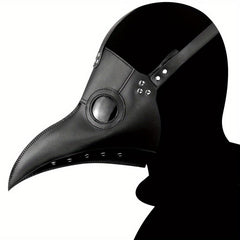 Halloween Cosplay Mask PU Leather Bird Beak Mask Party Prop