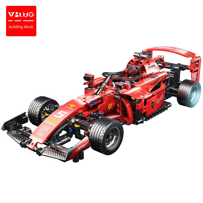 Block Car Kid Gift DIY Engineering Construction Toy High Sports Car