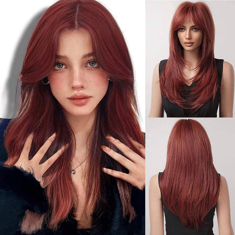 Long Curly Hair Pretty Wig Hair Extension Heat Resistant Synthetic Fiber Wig