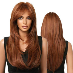 Long Curly Hair Pretty Wig Hair Extension Heat Resistant Synthetic Fiber Wig
