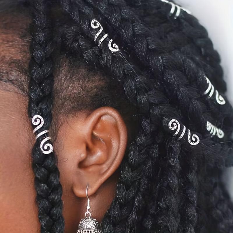 Snake Shaped Zinc Alloy Dreadlocks Clip DIY Hair Accessory