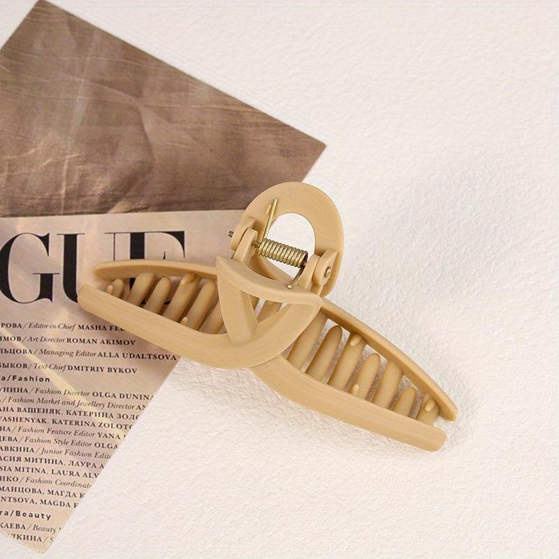12in Large Matte Hair Grab Clip Solid Solor Headwear for Women Girls