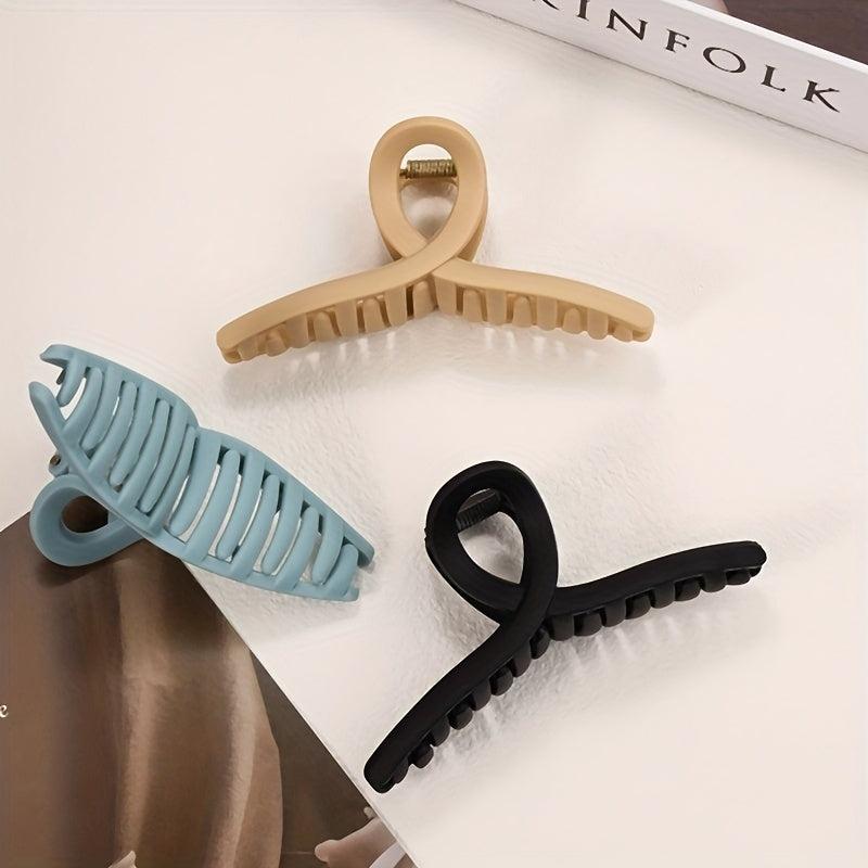 12in Large Matte Hair Grab Clip Solid Solor Headwear for Women Girls