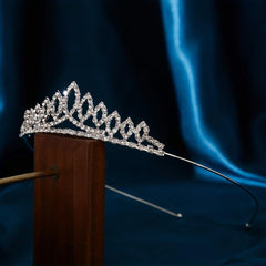 1pc Silver Rhinestone Hair Crown Bride Wedding Tiara