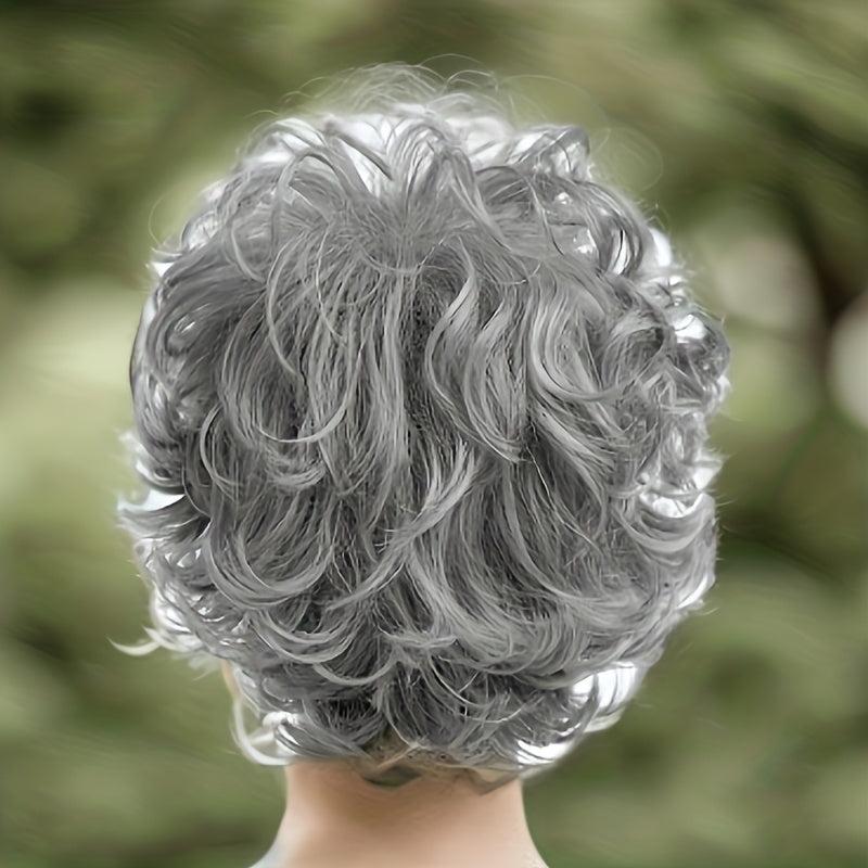 Short Women's Loose Wave Layered Wig High Temp Synthetic Fiber Wig