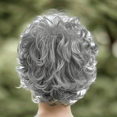 Short Women's Loose Wave Layered Wig High Temp Synthetic Fiber Wig