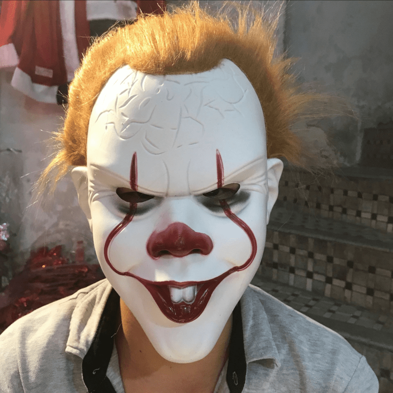 Halloween Horror Clown Mask Scary Evil Cosplay