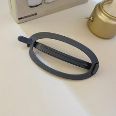 Resin Oval Barrette Hair Clip Women's Hair Accessory