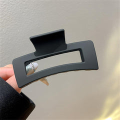 1Pc 3.54in Frosted Hair Clip Square Hair Accessories