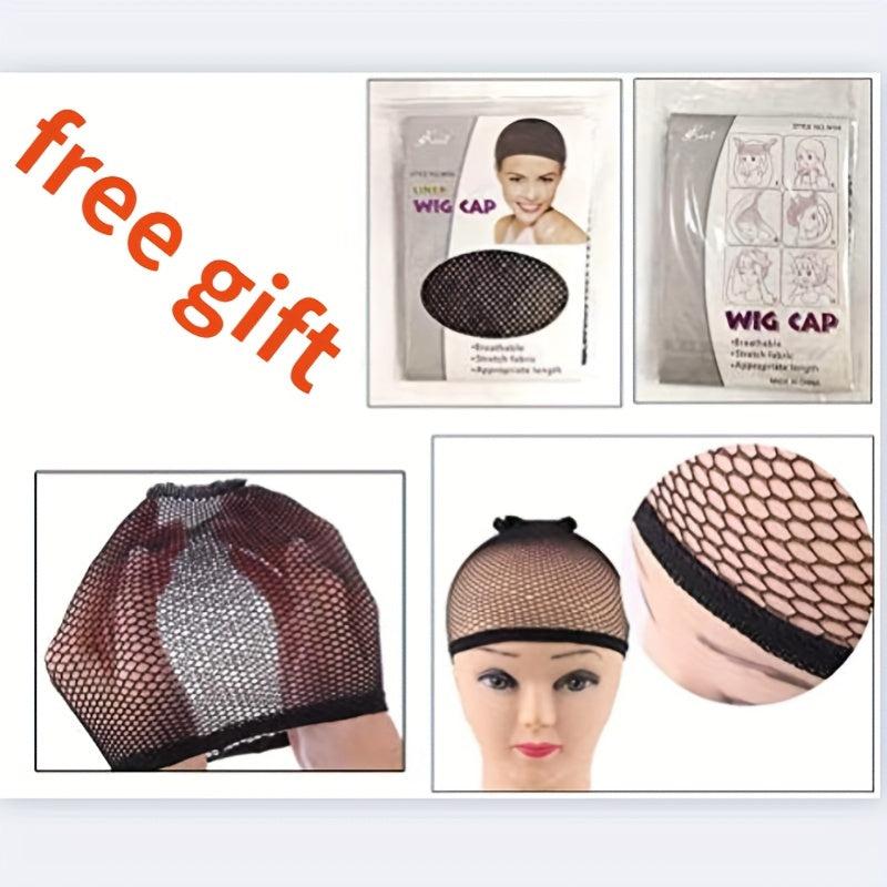 Short Wavy Brown Wig With Fringe Puffy Heat resistant Synthetic Fiber Wig