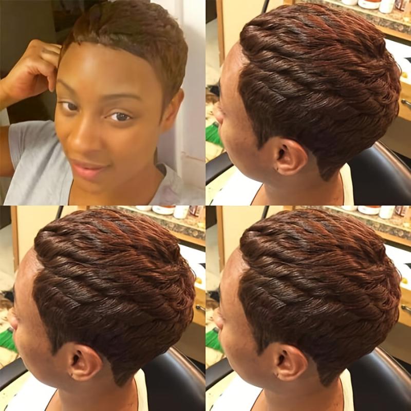 Short Hair Pixie Wigs Layered Short Hair Wigs Women Pixie Cut Wigs