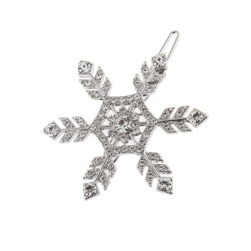 Rhinestone Snowflake Hairpin Hollow Hair Accessories