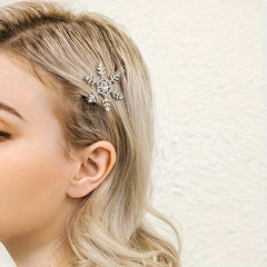 Rhinestone Snowflake Hairpin Hollow Hair Accessories