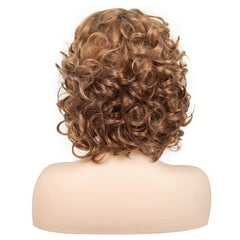 Short Curly Grey Hair Wigs for Cosplay and Party - Synthetic Hair