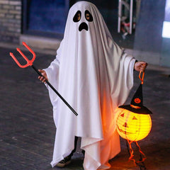 Ghost Cloak Robe Halloween Party Costume Makeup Children Adult