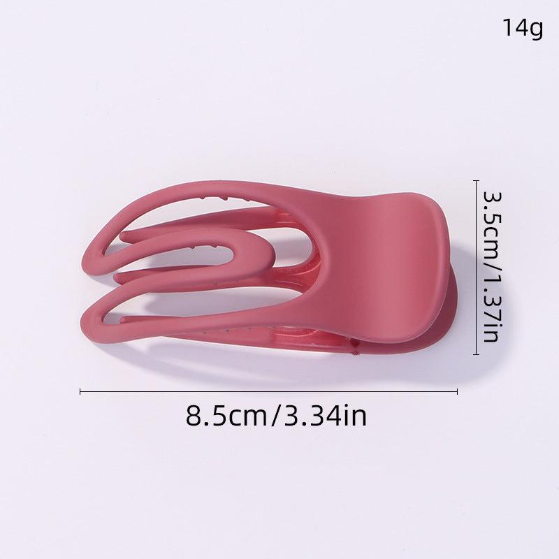 1pc Plastic Hair Clip Medium Frosted U Shape Hair Clips