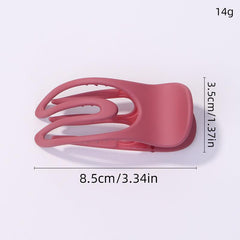 1pc Plastic Hair Clip Medium Frosted U Shape Hair Clips