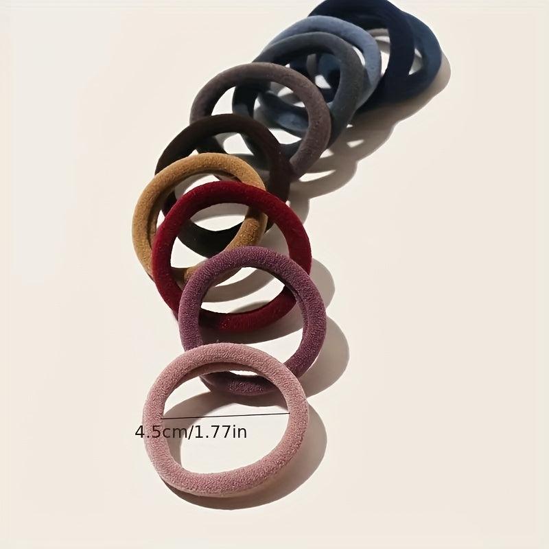 30pcs Nylon Scrunchie Hair Tie Ponytail Holder Hair Rubber Bands for Women Girls