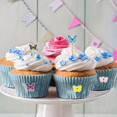 500pcs 3D Butterfly Roll Stickers - 10 Styles Waterproof & Sun Proof