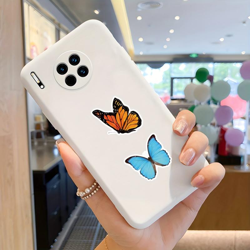 500pcs 3D Butterfly Roll Stickers - 10 Styles Waterproof & Sun Proof