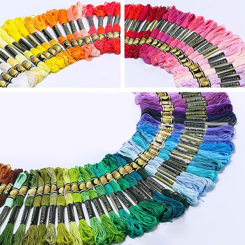 Colorful Cross Stitch Thread Kit for Kids and Adults