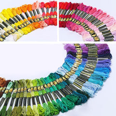 Colorful Cross Stitch Thread Kit for Kids and Adults