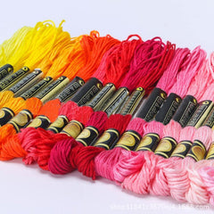 Colorful Cross Stitch Thread Kit for Kids and Adults