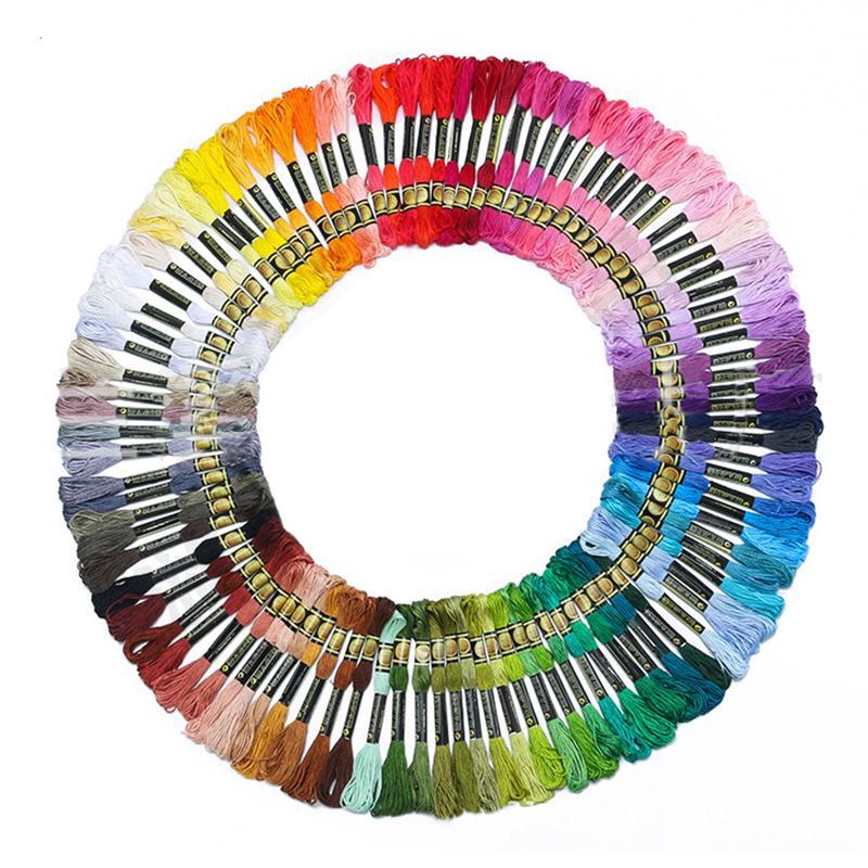 Colorful Cross Stitch Thread Kit for Kids and Adults