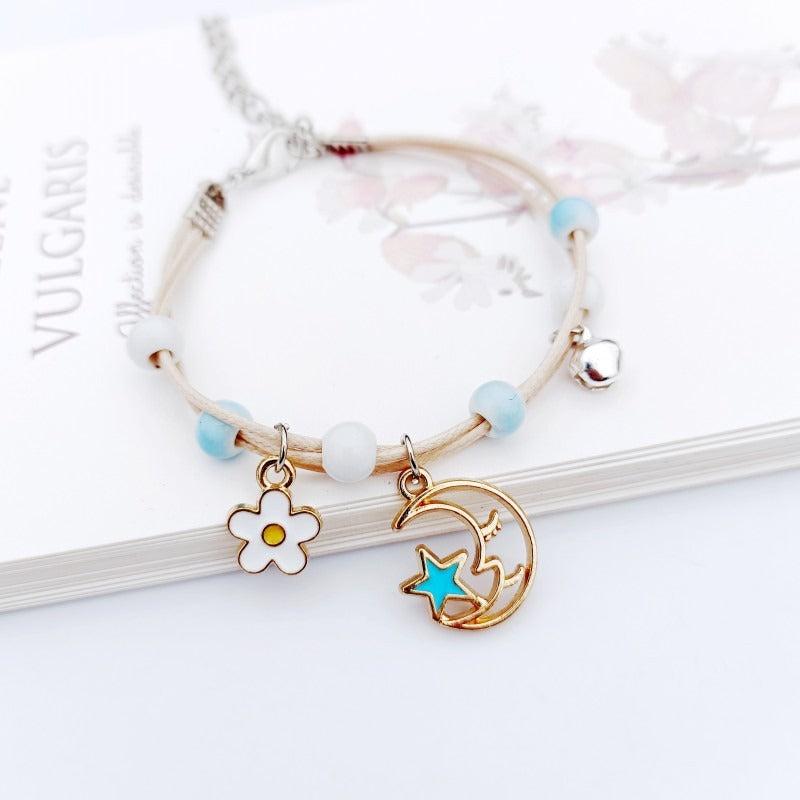 Star Moon Woven Girl Girlfriend Couple Gift Hand Rope