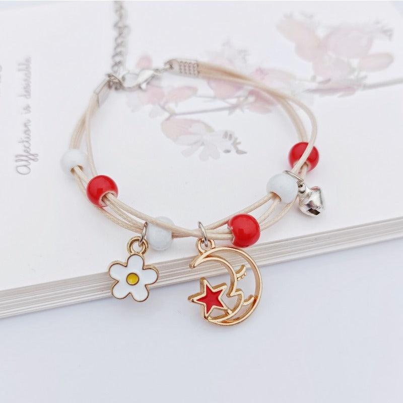 Star Moon Woven Girl Girlfriend Couple Gift Hand Rope