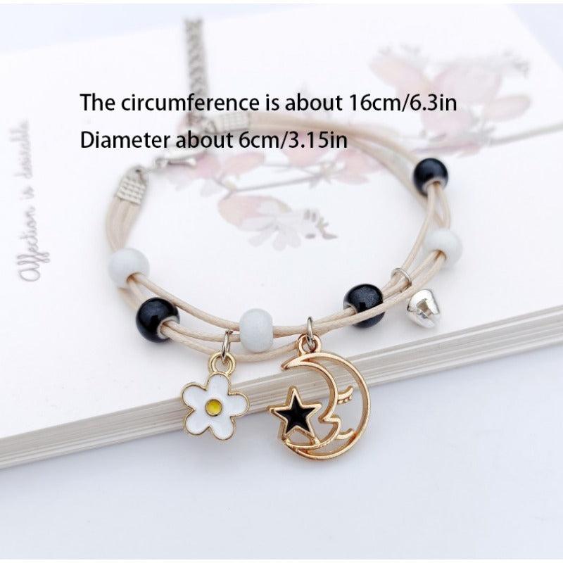 Star Moon Woven Girl Girlfriend Couple Gift Hand Rope